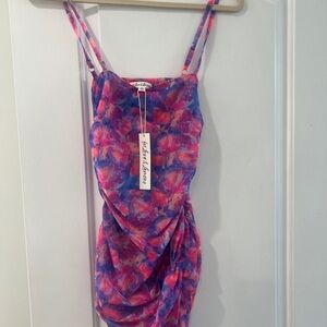 For Love and Lemons Shirred Dress